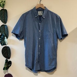 Bonobos Blue Striped Casual Button Down Shirt